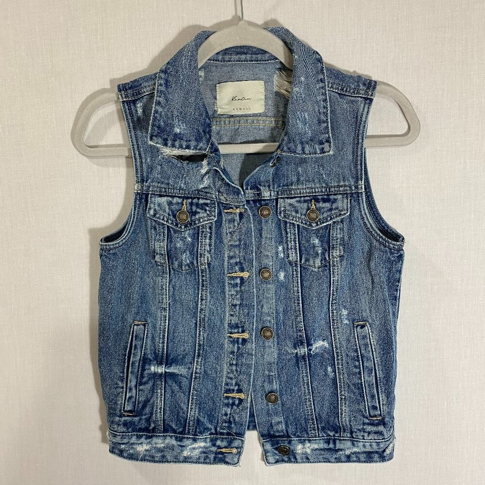 Kancan Denim Vest for Women - Size XS